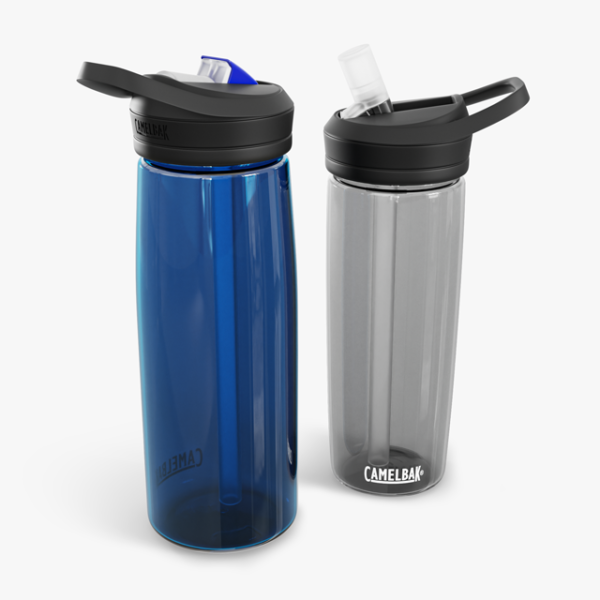 charcoal and oxford blue CamelBak water bottles