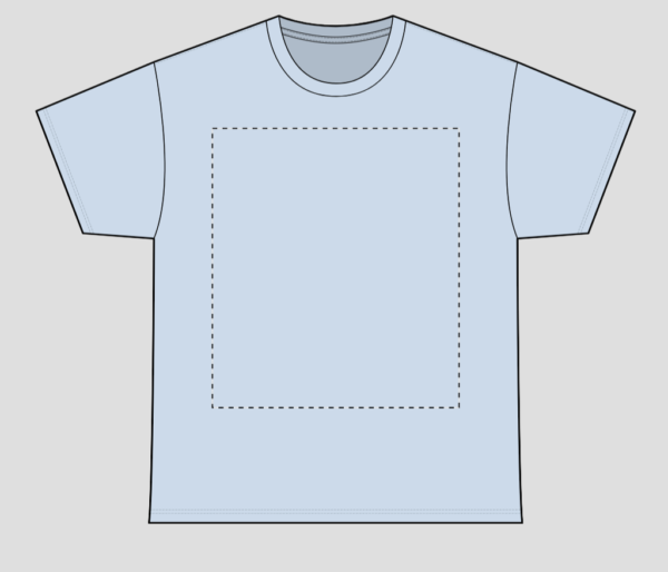 Gildan 5000 light blue t-shirt