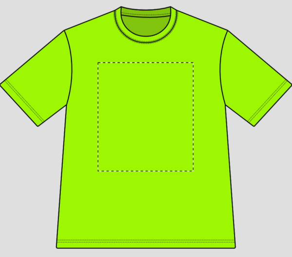 sport-tek st350 moisture wicking t-shirt lime shock